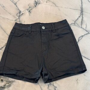 Shiny Black Women's Shorts